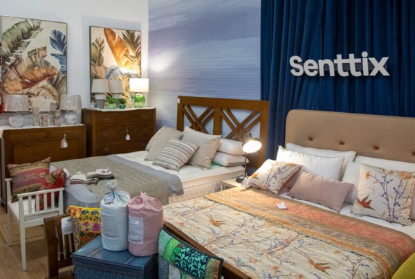 Elegir colchón en dormitorio moderno con cama confortable, diseño acogedor y espacio pensado para mejorar descanso y bienestar diario.